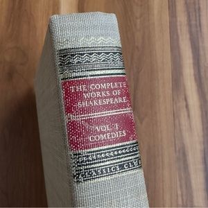 VTG Antique Shakespeare Comedies Linen Hardcover Classic Literature Theatre Play